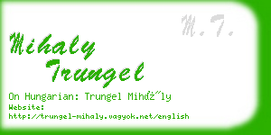 mihaly trungel business card